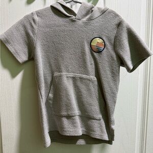 Garanimals Gray Kids Short sleeve Hoodie with Colorful Patch